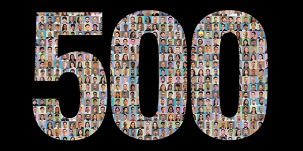 We are thrilled to announce that we have welcomed our 500th team member!